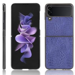Krytos | Kryt Shockproof Crocodile Texture modrý – Samsung Galaxy Z Flip 3 | Krytos