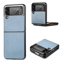 Kryt Cross Pattern Slim modrý – Samsung Galaxy Z Flip 3