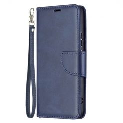 Peňaženkové puzdro Retro Lambskin modré – Samsung Galaxy S22+ (S22 Plus)