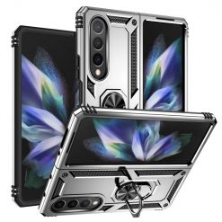 Odolný Kryt Ring Armor case strieborný – Samsung Galaxy Z Fold 4