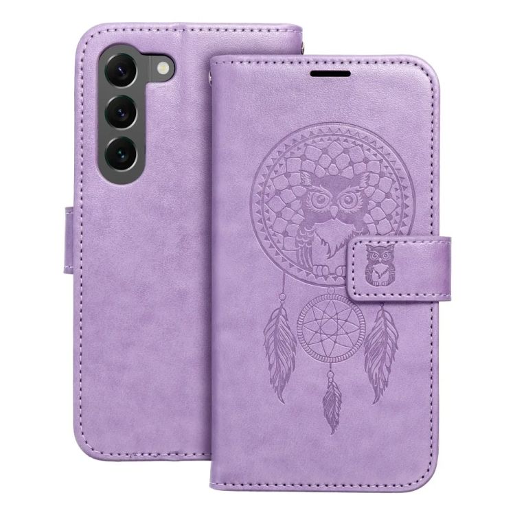 Peňaženkové puzdro Mezzo dreamcatcher fialové – Samsung Galaxy S23+ (S23 Plus) | Krytos Krytos | Peňaženkové puzdro Mezzo dreamcatcher fialové – Samsung Galaxy S23+ (S23 Plus) | Krytos