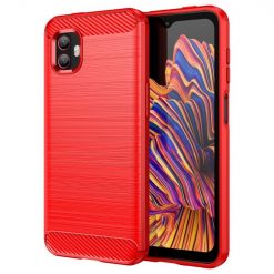 Zadný kryt Carbon červený – Samsung Galaxy Xcover6 Pro (Xcover 6 Pro)