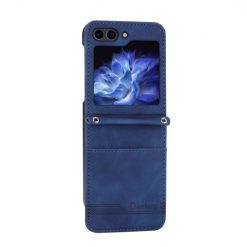 Krytos | Peňaženkové puzdro Dierfeng Dream modré – Samsung Galaxy Z Flip 5 | Krytos