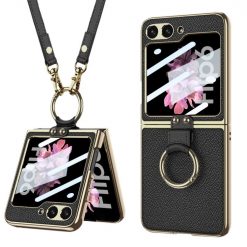 Kryt GKK Strap case čierny – Samsung Galaxy Z Flip 6 / Z Flip 7 FE