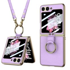 Kryt GKK Strap case fialový – Samsung Galaxy Z Flip 6 / Z Flip 7 FE