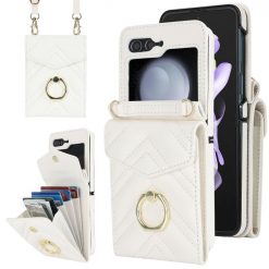 Peňaženkové puzdro Arrow Card case biele – Samsung Galaxy Z Flip 6 / Z Flip 7 FE