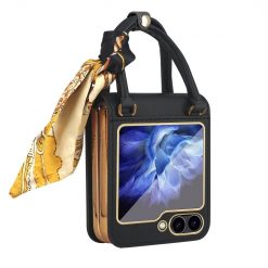 Puzdro Handbag Case čierne – Samsung Galaxy Z Flip 6 / Z Flip 7 FE