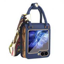 Puzdro Handbag Case modré – Samsung Galaxy Z Flip 6 / Z Flip 7 FE
