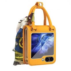 Puzdro Handbag Case žlté – Samsung Galaxy Z Flip 6 / Z Flip 7 FE