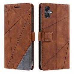 Knižkové puzdro Rhombus hnedé – Samsung Galaxy A06