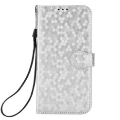 Peňaženkové puzdro Honeycomb Dot Texture Case strieborné – Samsung Galaxy Xcover 7 Pro