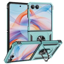 Krytos | Odolný Kryt Ring Armor case zelený – Samsung Galaxy Z Flip 7 | Krytos