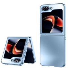 Plastový kryt Frosty case bledomodrý – Samsung Galaxy Z Flip 7