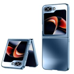 Plastový kryt Frosty case tmavomodrý – Samsung Galaxy Z Flip 7