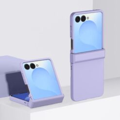 Plastový kryt Solid Color Case fialový – Samsung Galaxy Z Flip 7