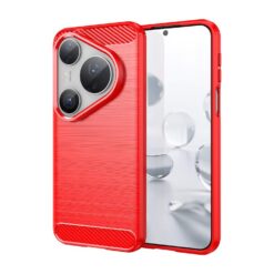 Krytos | Zadný Kryt Carbon červený – Huawei Pura 80 Pro | Krytos